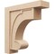 Ekena Millwork 9"W x 36"D x 36"H Thin Alma Rough Cedar Woodgrain TimberThane Corbel, Primed Tan CORUR09X36X36ALMRCPR - alternate 1
